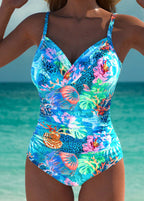 Orelia | Ocean Print One-Piece Swimsuit