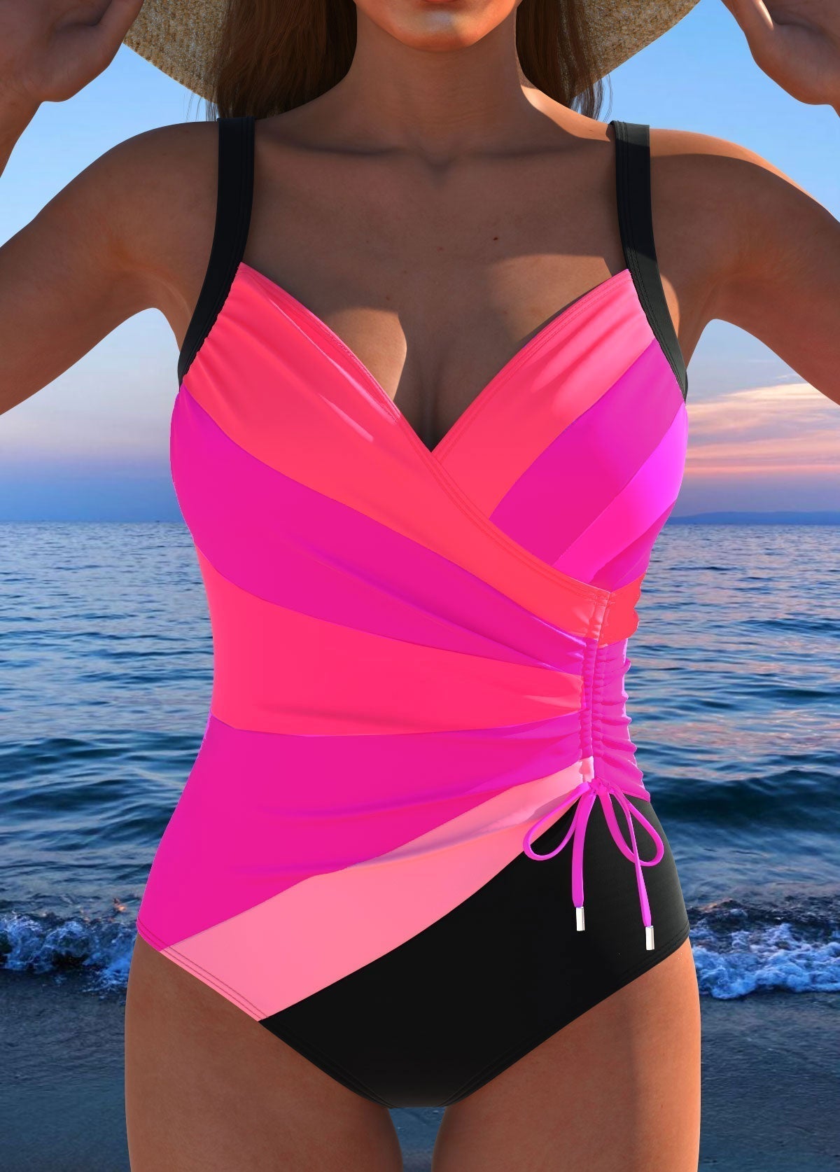 Serena | Tummy-Smoothing Surplice Swimsuit