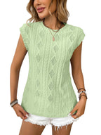 DELICE™ | Women Lightweight Knit Chic Tee